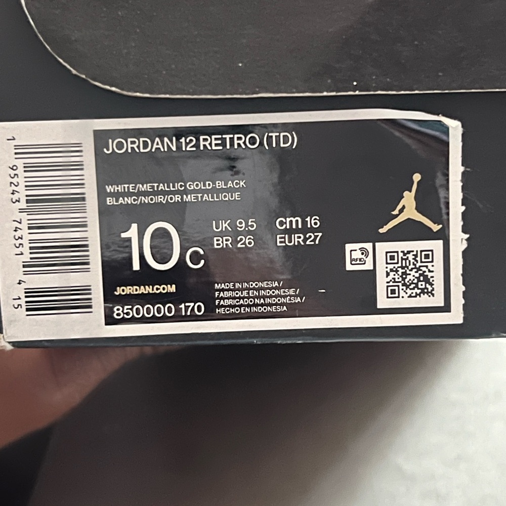 Jordan 12 original taxi u worn